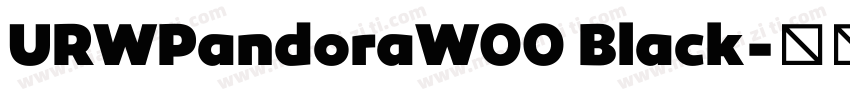 URWPandoraW00 Black字体转换